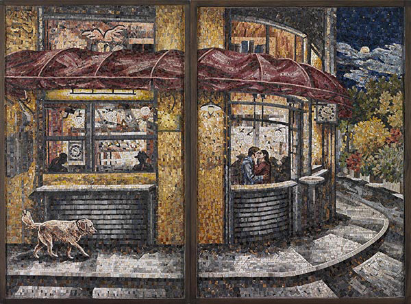 ''Νυχτερινό καφενείο1 & 2'', ΨΗΦΙΔΩΤΟ,86 x 54 & 86Χ63εκ.,2020 Image