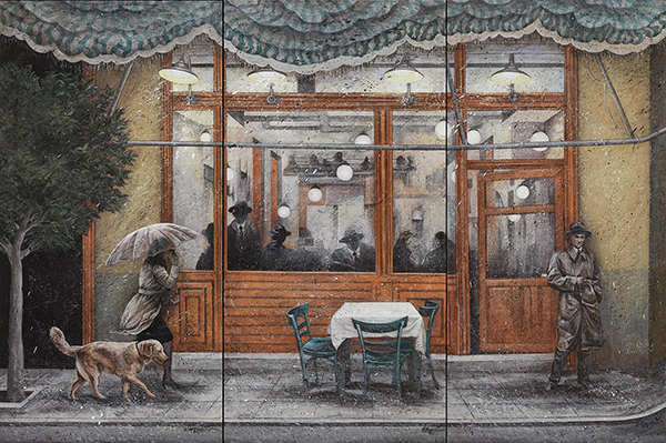 ''Συνάντηση'', 80 x 120cm, ακρυλικά σε καμβά, 2019 Image