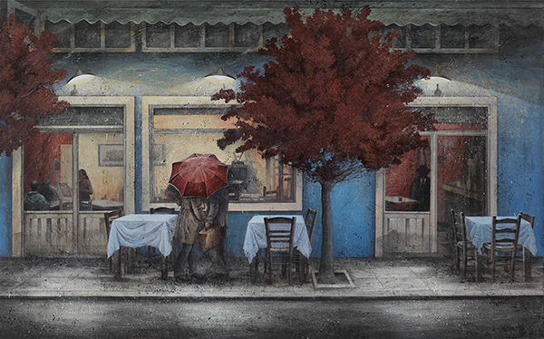 ''Φλέγεται αλλά δεν καίγεται'',100 x 160εκ.,ακρυλικά σε καμβά,2021 Image
